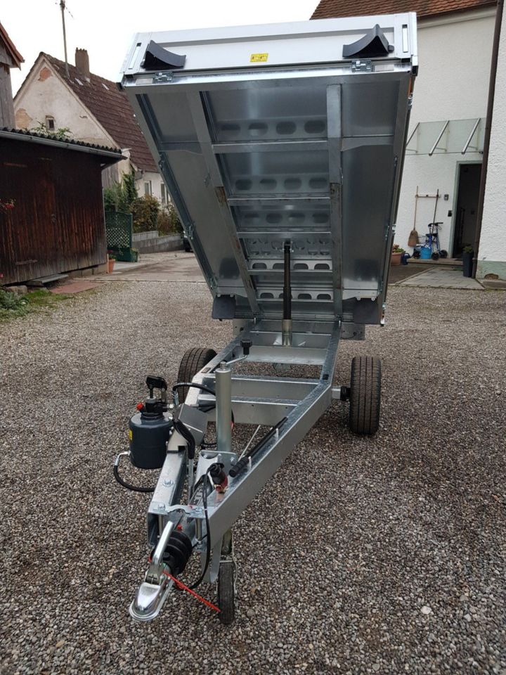 Remorque benne basculante arrière