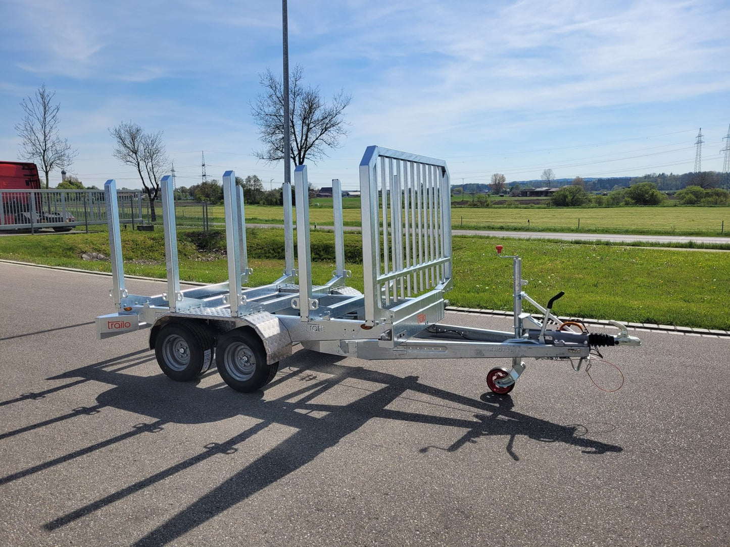 Remorque porte-bois