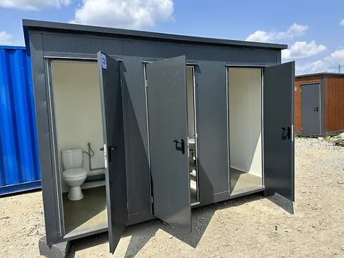 Conteneur sanitaire à 3 cabines