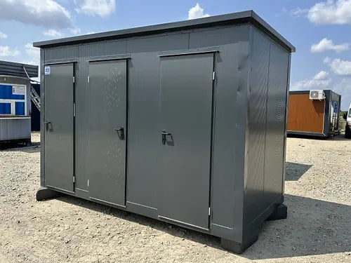 Conteneur sanitaire à 3 cabines
