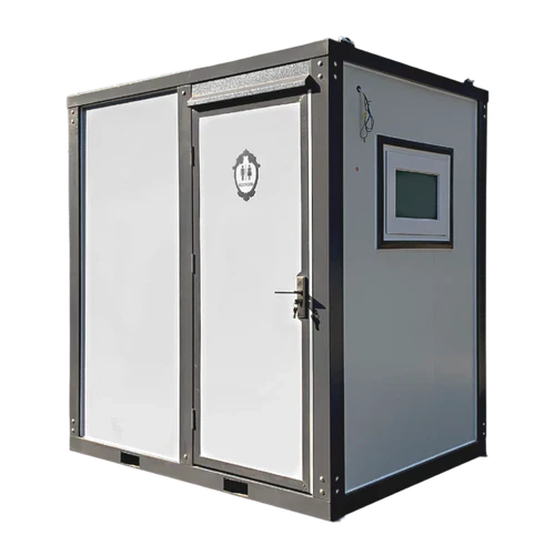 Toilettes portables avec rideau de douche