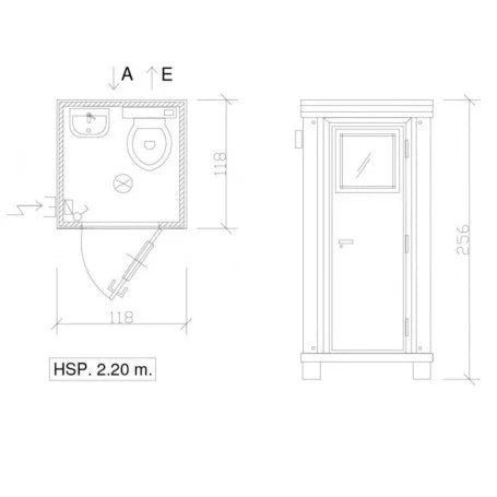 Nouveau module sanitaire S1 avec toilettes et lavabo