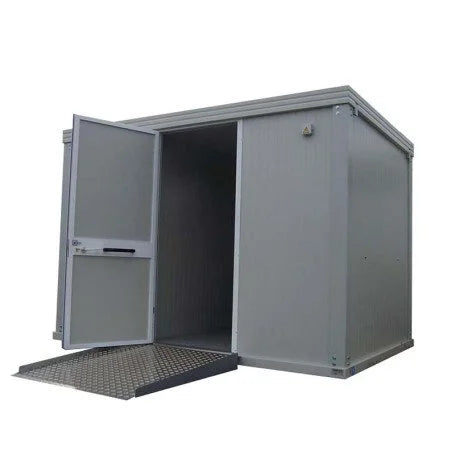 Nouveau module sanitaire PMR avec toilettes et lavabo PMR.