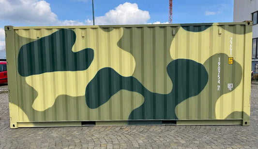 Conteneur maritime de 20 pieds – Camouflage