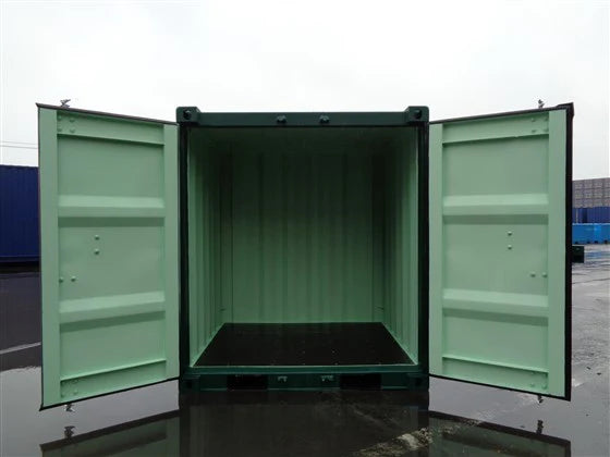 Nouveau conteneur maritime vert de 10 pieds HC