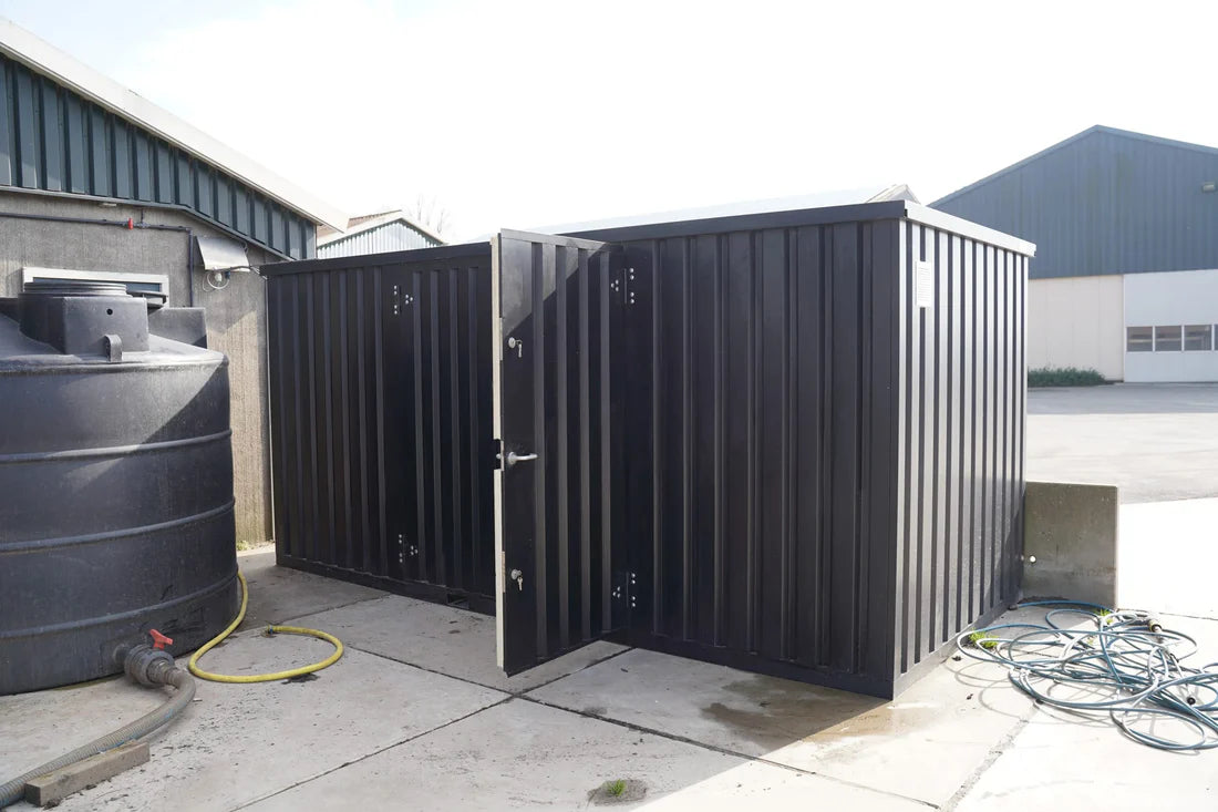Conteneur de stockage de 5 x 2 mètres – avec double porte