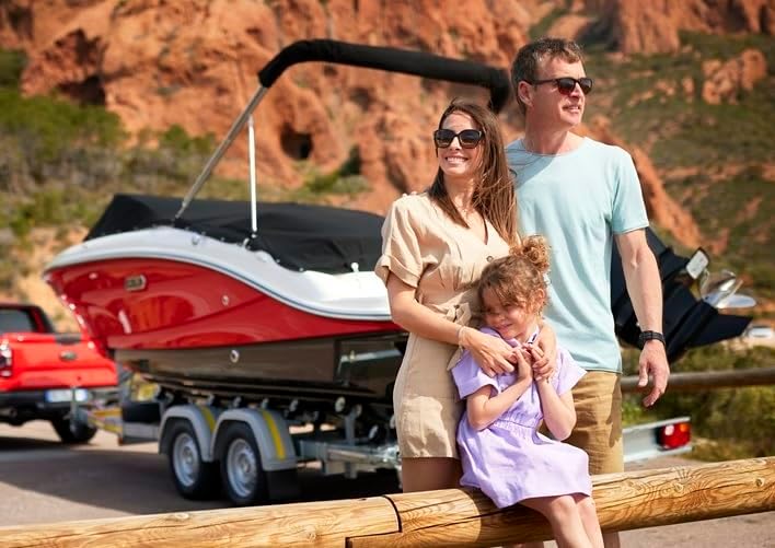 Remorque Porte Bateau Double essieu avec Frein