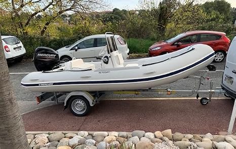Remorque Porte Bateau Simple essieu