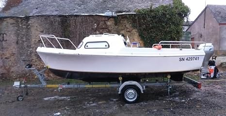 Remorque Porte Bateau Simple essieu