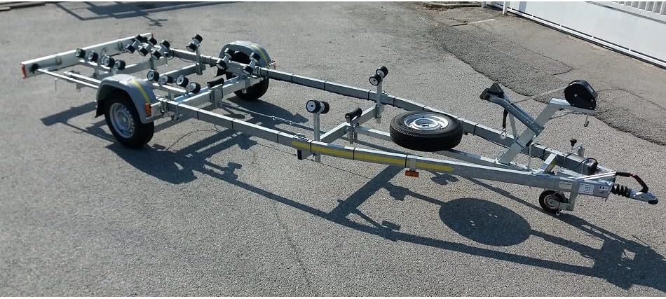 Remorque Porte Bateau Simple essieu avec Frein