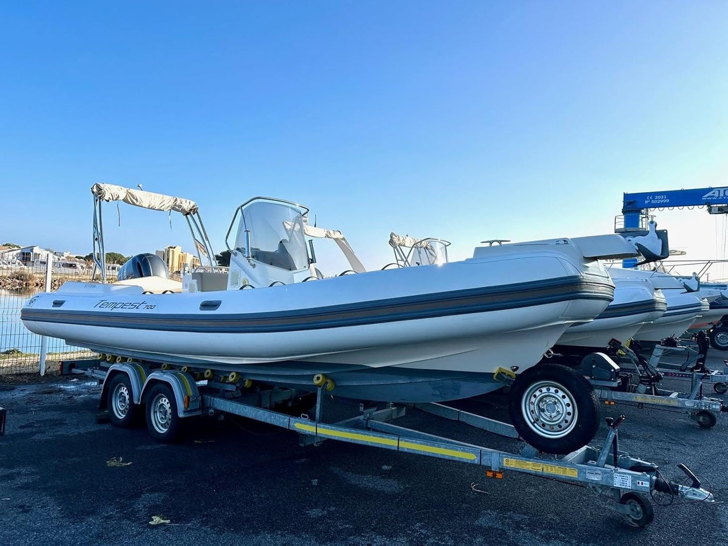 Remorque Porte Bateau Double essieu avec Frein