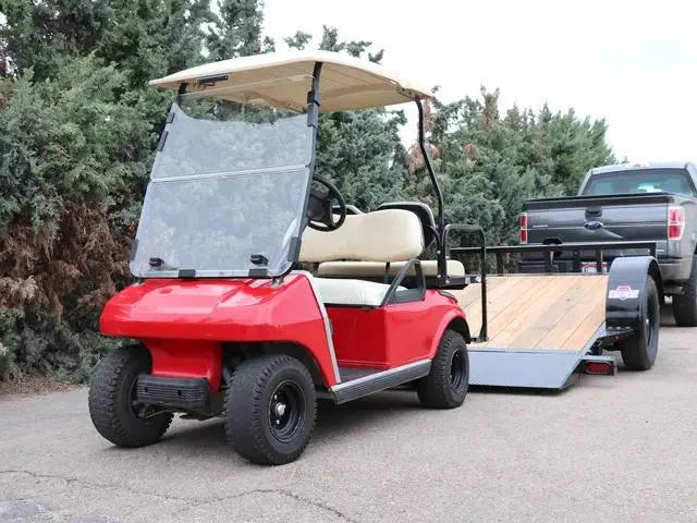 Remorque basculante à essieu simple 6,5 x 10 pour voiturette de golf Interstate