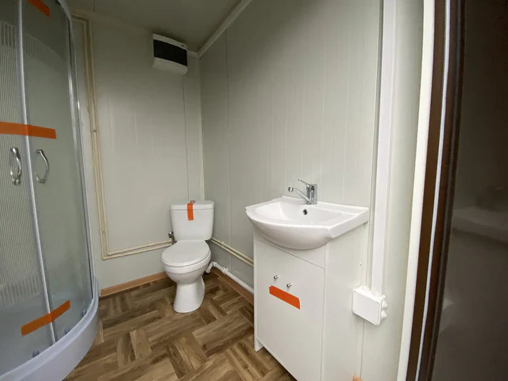 Conteneur sanitaire de 10 pieds de long sur 2,00 m x 2,00 m x 3,00 m