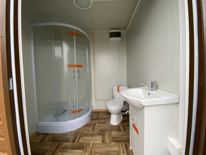 Conteneur sanitaire de 10 pieds de long sur 2,00 m x 2,00 m x 3,00 m