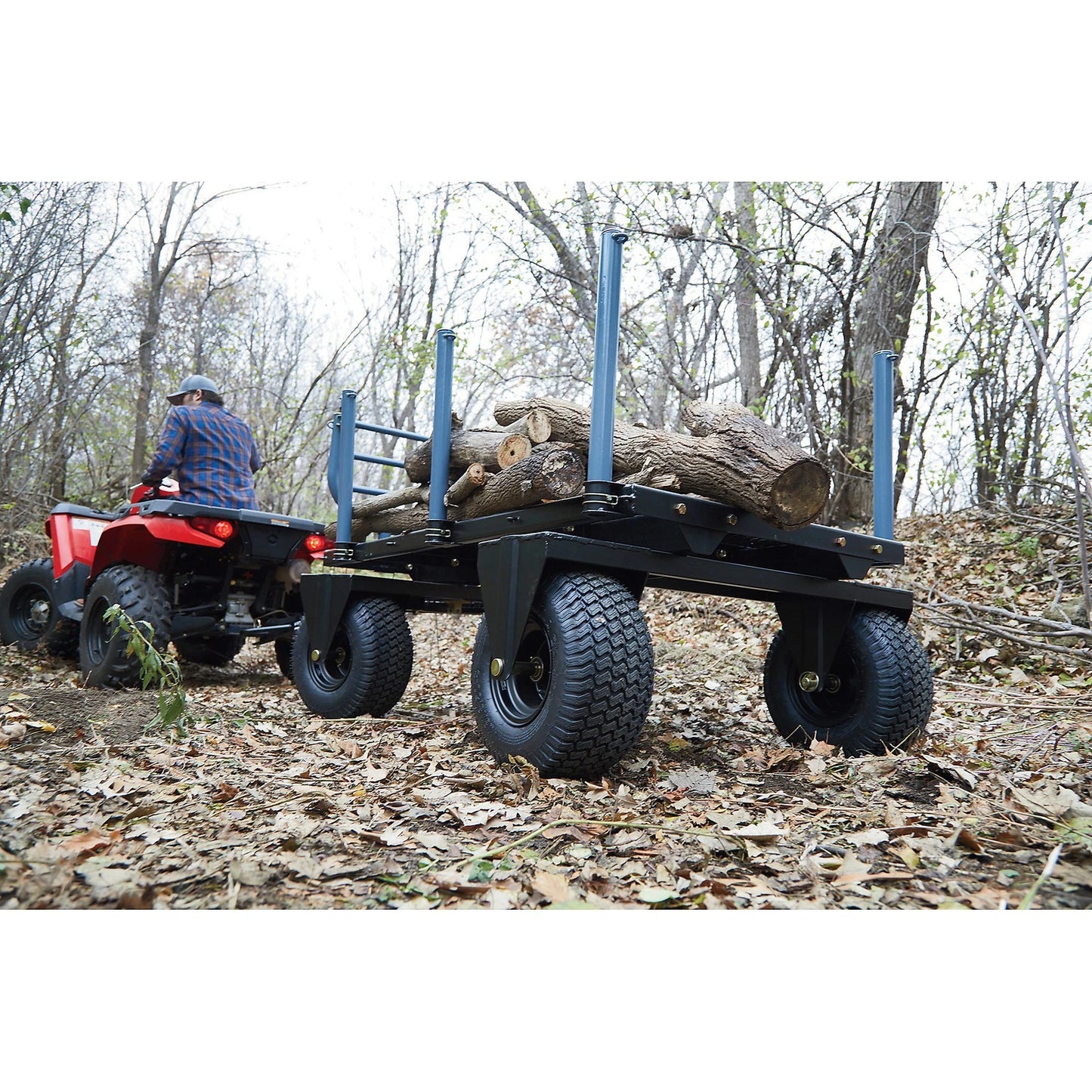Wagon forestier 3 en 1 robuste