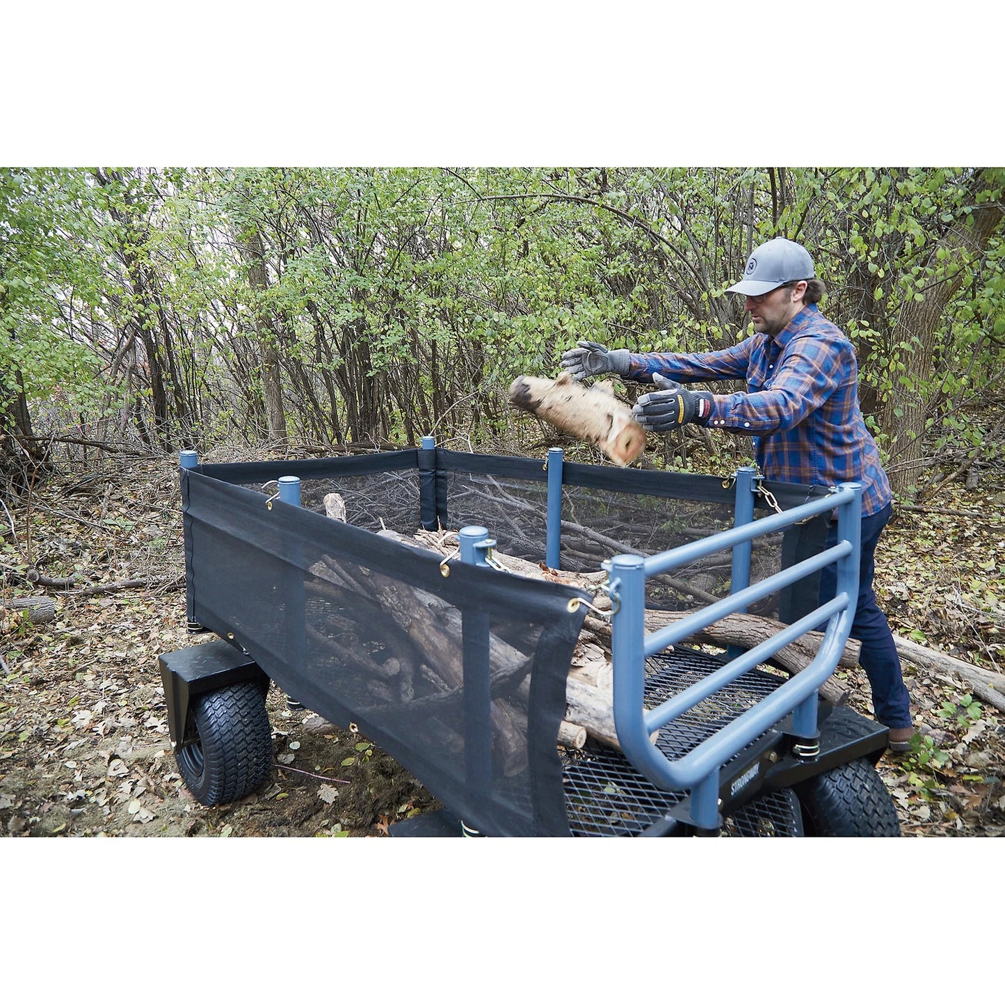 Wagon forestier 3 en 1 robuste