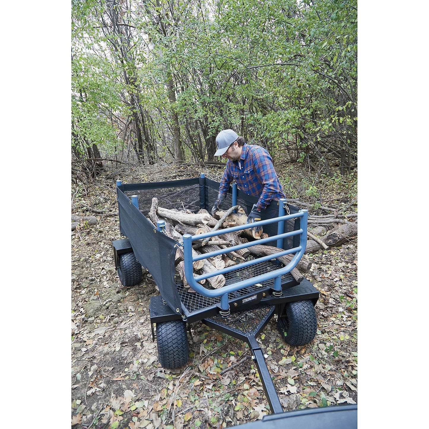 Wagon forestier 3 en 1 robuste
