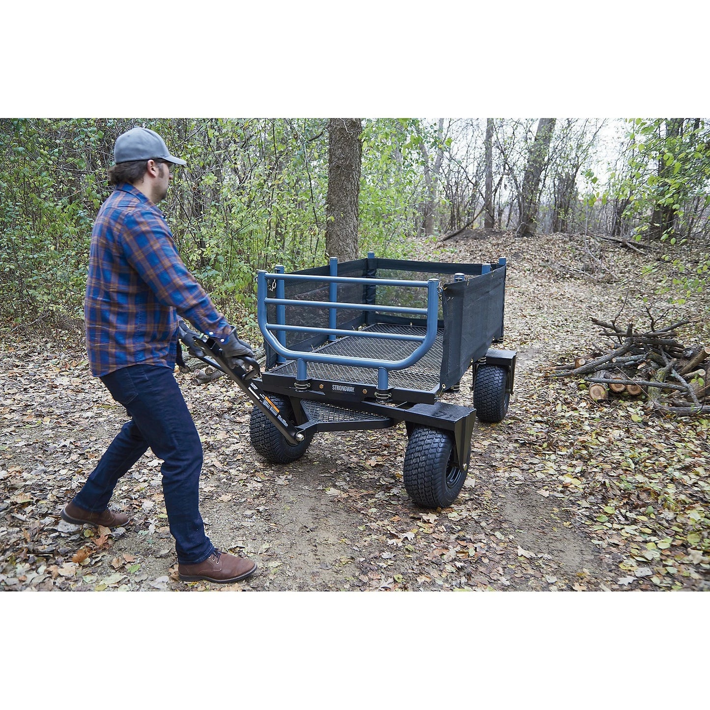 Wagon forestier 3 en 1 robuste