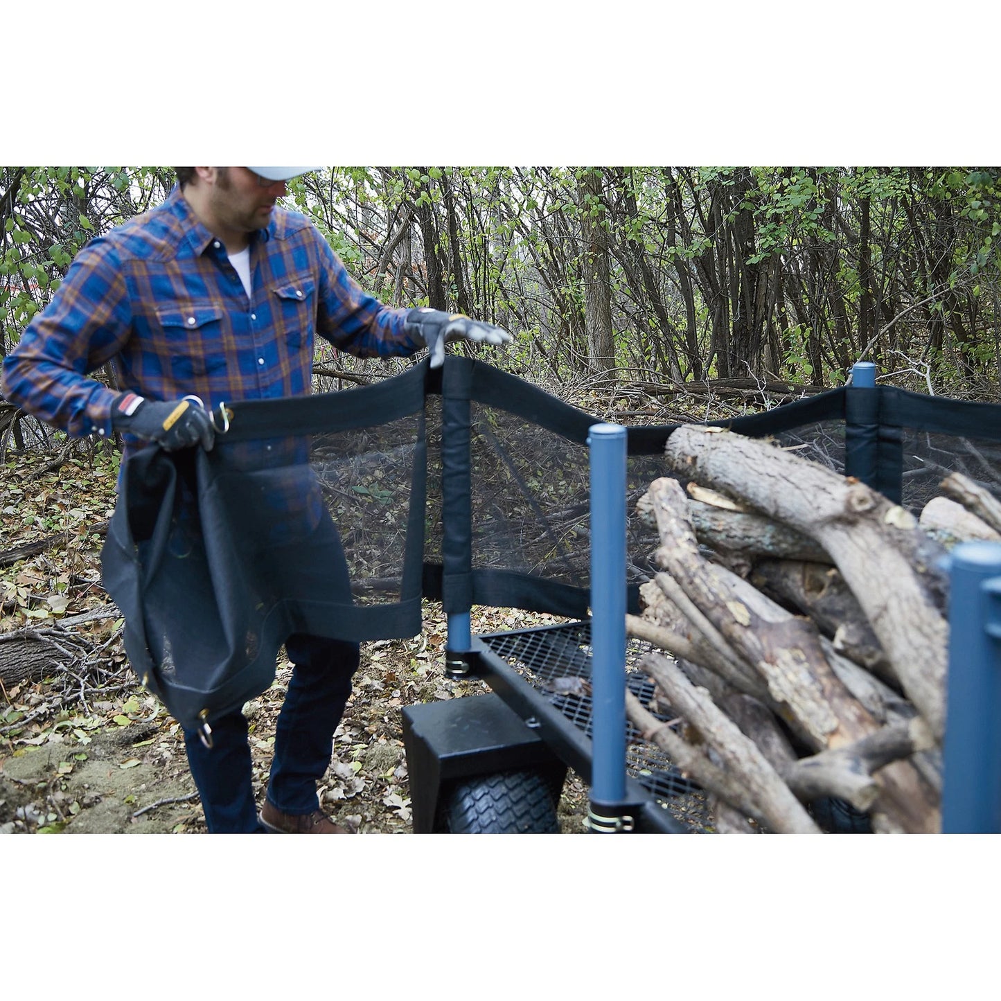 Wagon forestier 3 en 1 robuste