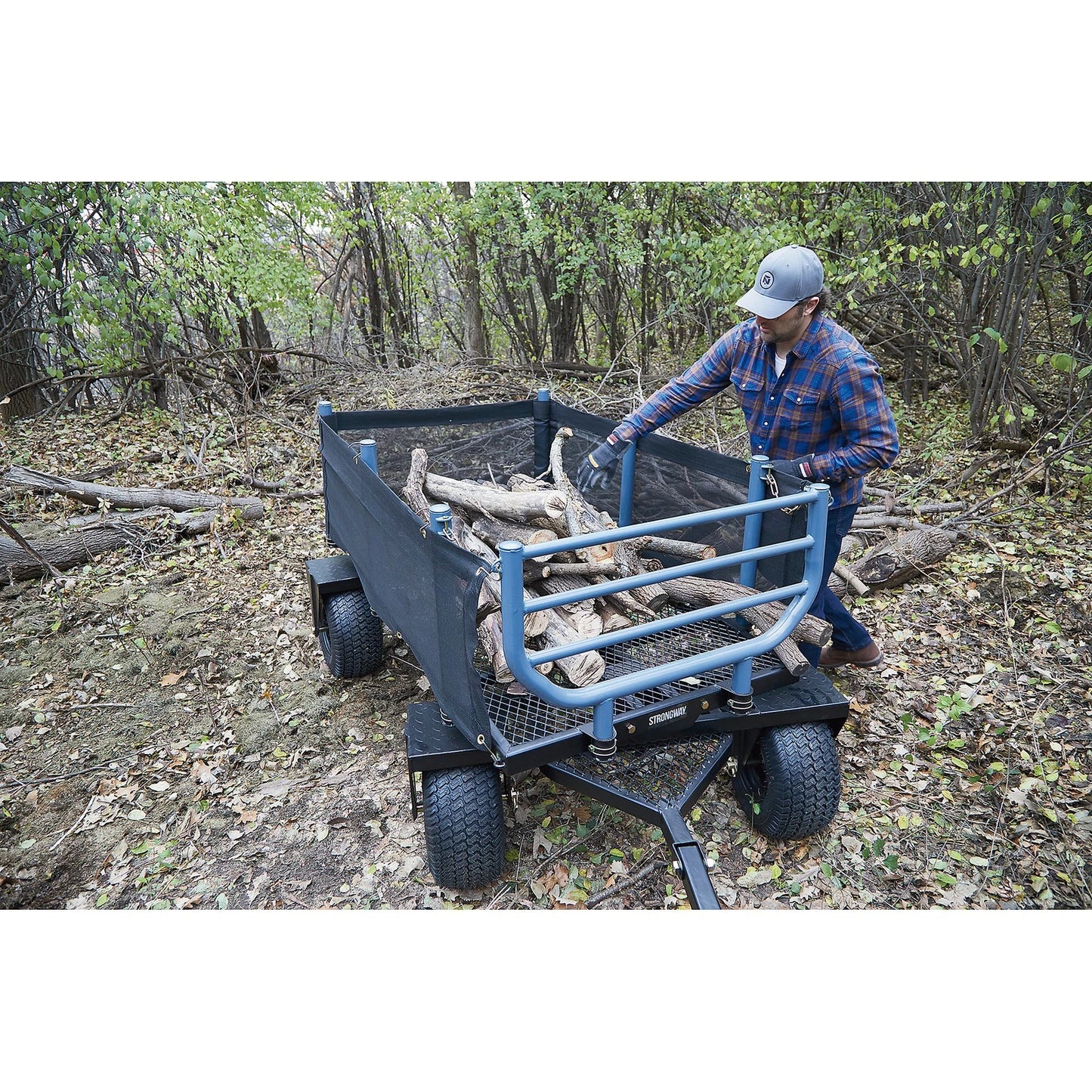 Wagon forestier 3 en 1 robuste